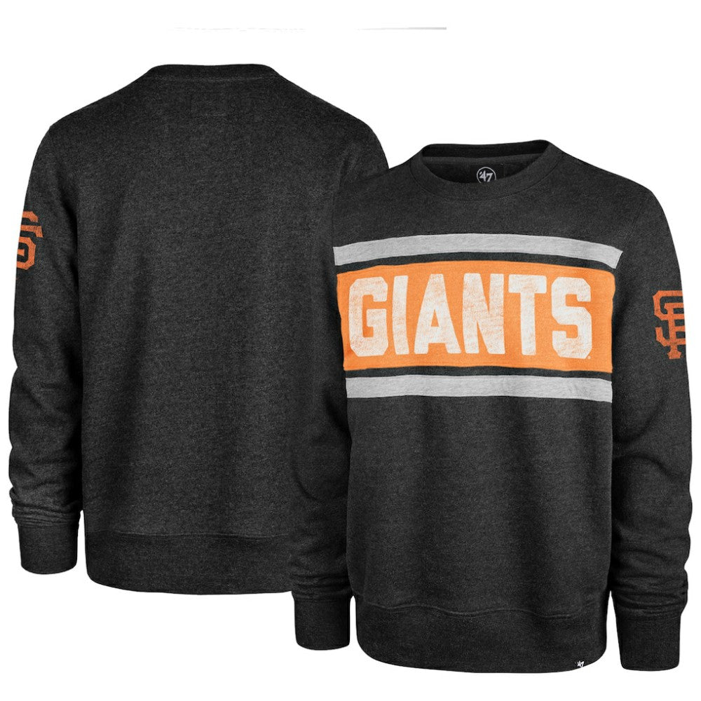 Black San Francisco Giants '47 Bypass Tribeca Pullover Sweatshirt