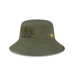 Green Athletics New Era 2023 Armed Forces Day Bucket Hat