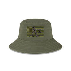 Green Athletics New Era 2023 Armed Forces Day Bucket Hat