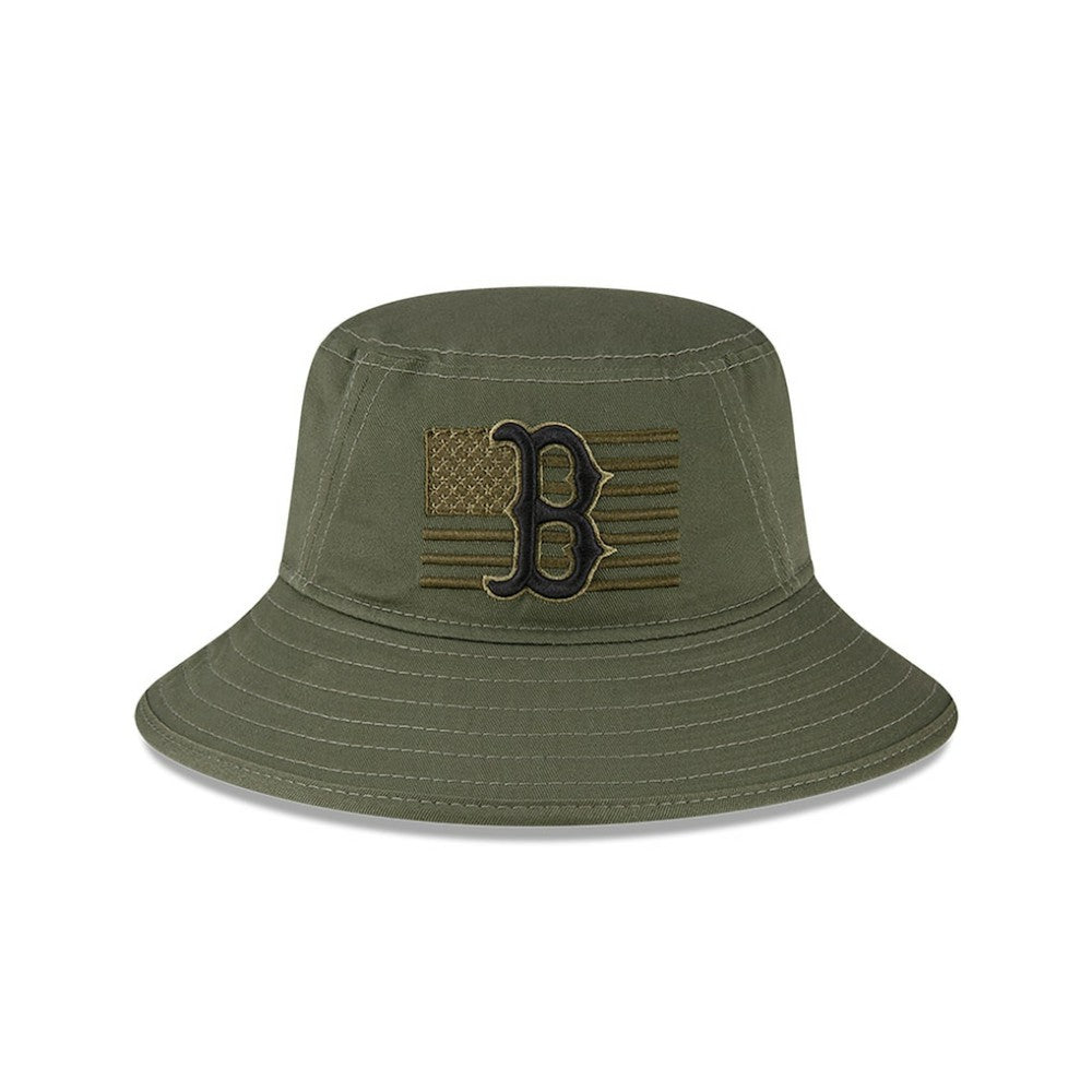 Green Boston Red Sox New Era 2023 Armed Forces Day Bucket Hat