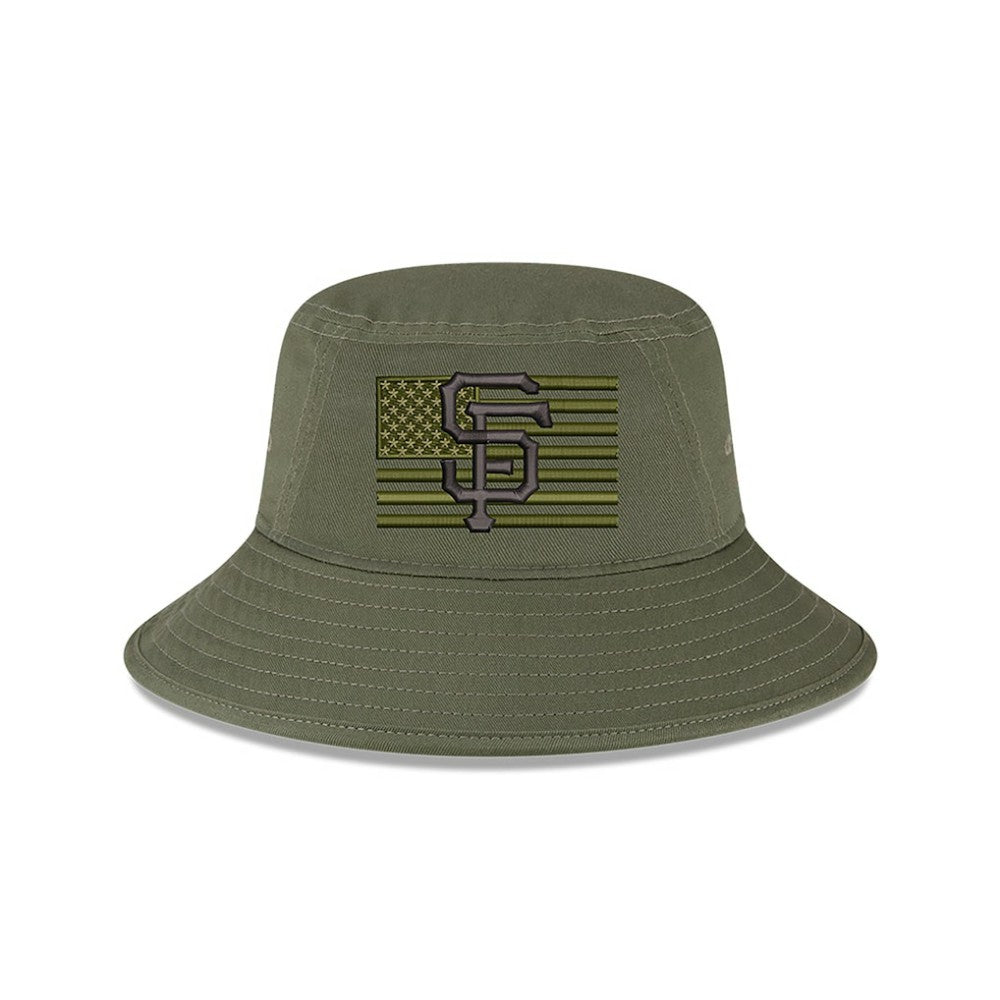 Green San Francisco Giants New Era 2023 Armed Forces Day Bucket Hat