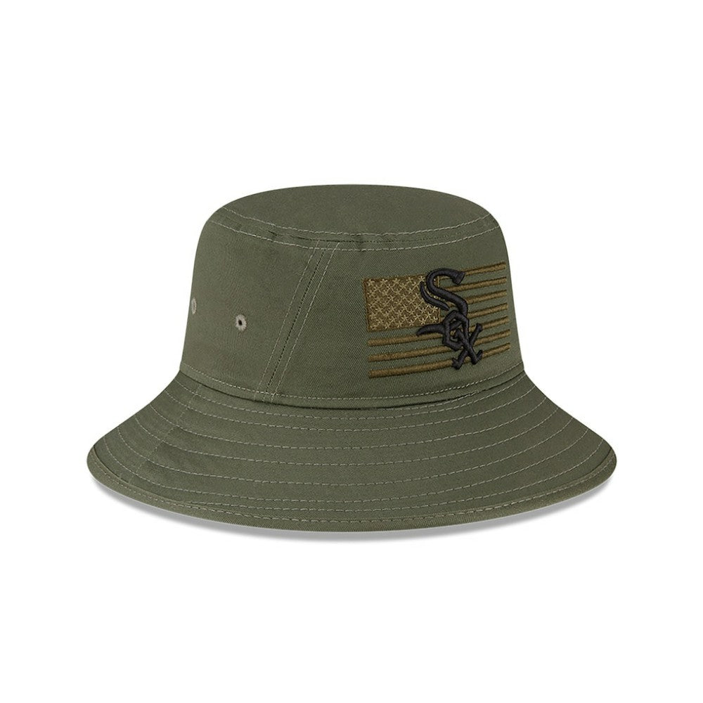 Green Chicago White Sox New Era 2023 Armed Forces Day Bucket Hat