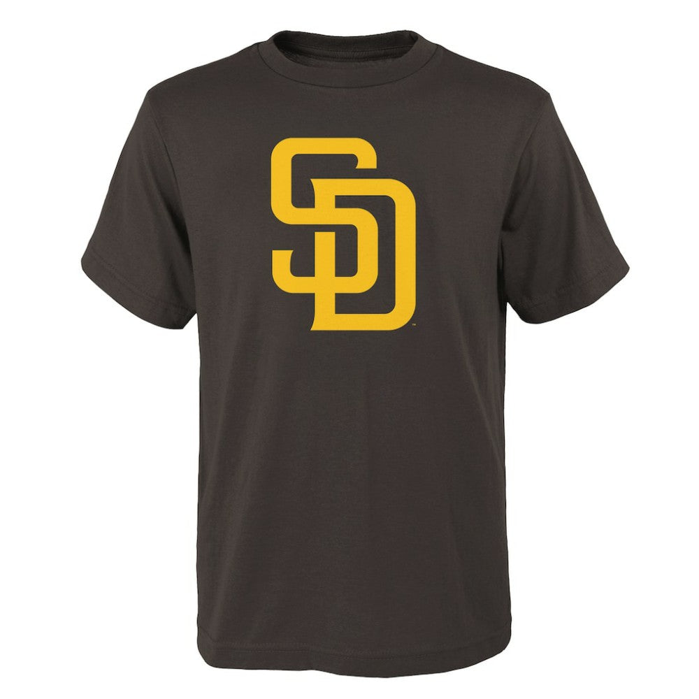 Brown San Diego Padres Youth Logo Primary Team T-Shirt