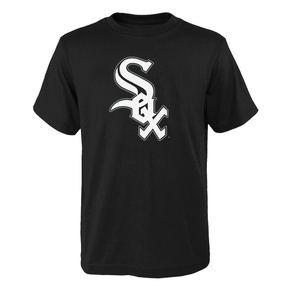 Black Chicago White Sox Youth Logo Primary Team T-Shirt