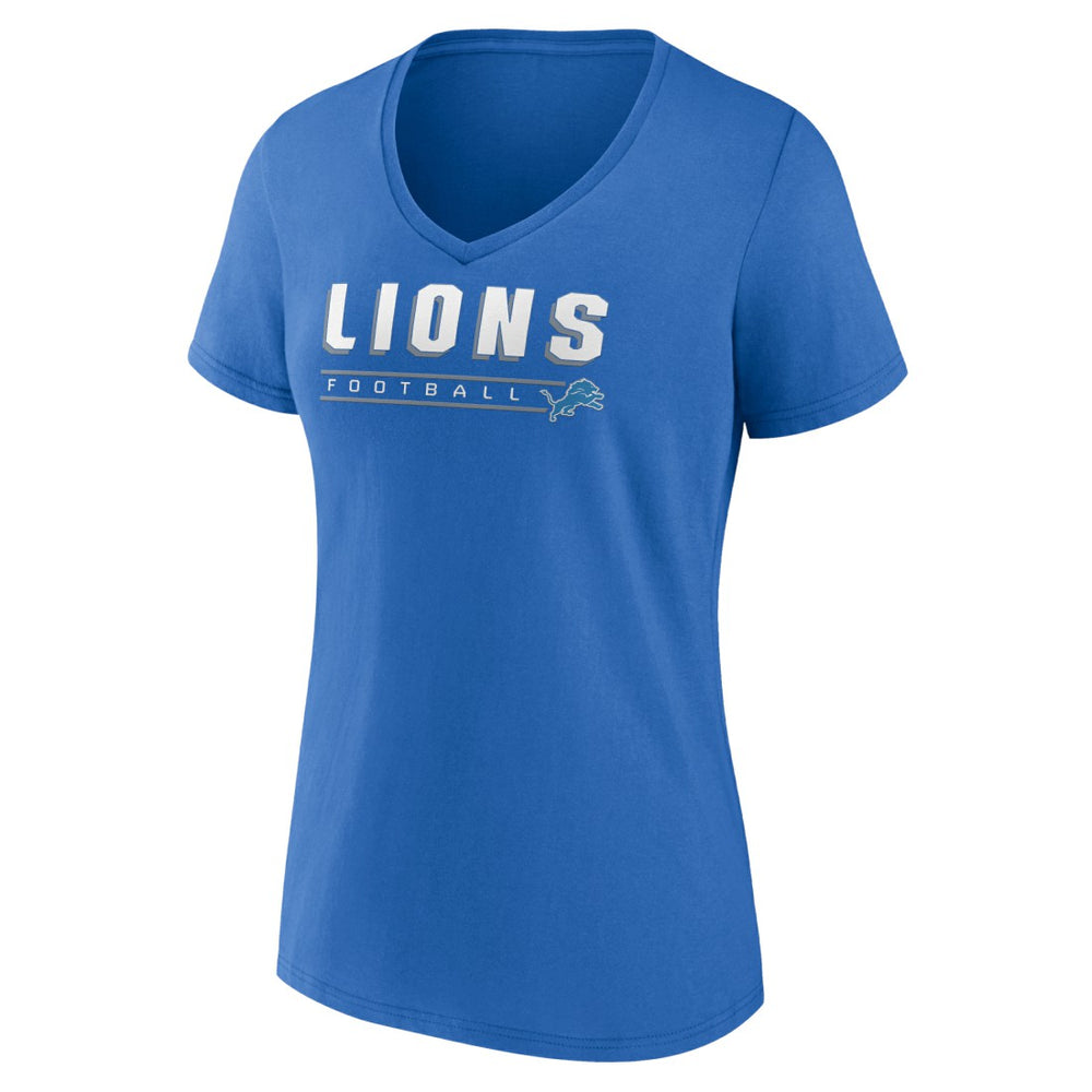 Women's Primary Play V-Neck T-Shirt - Detroit Lions T-shirts