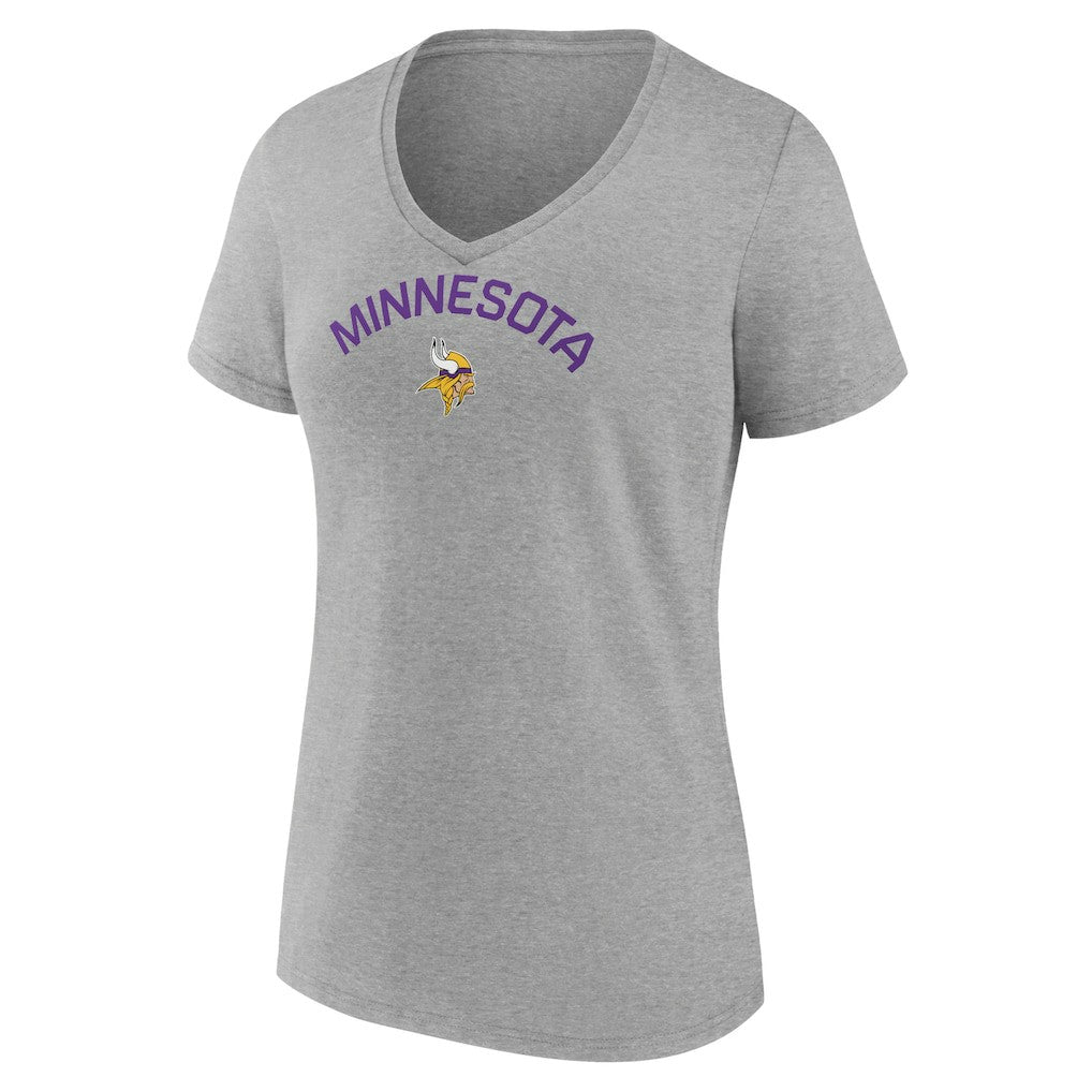 Women's Team Arc V-Neck T-Shirt - Minnesota Vikings T-shirts