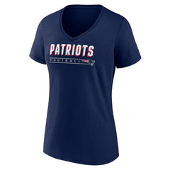 Women's Primary Play V-Neck T-Shirt - New England Patriots T-shirts