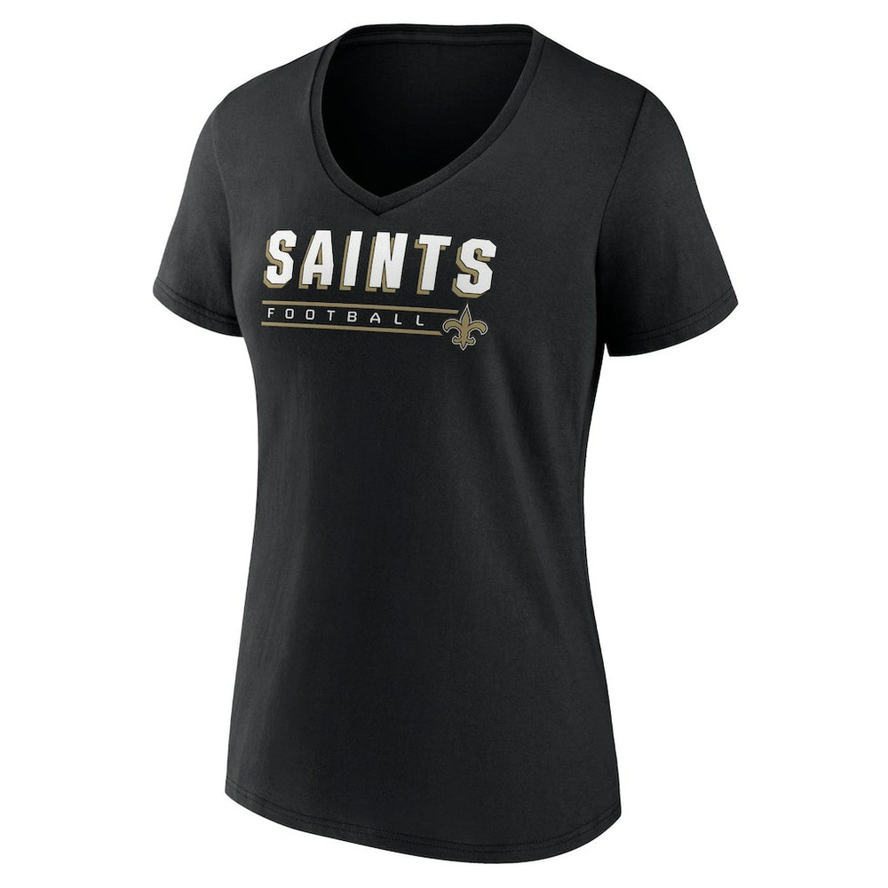 Women's Primary Play V-Neck T-Shirt - New Orleans Saints T-shirts