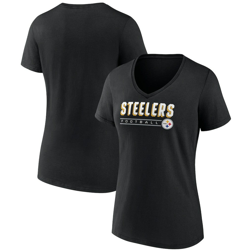 Women's Primary Play V-Neck T-Shirt - Pittsburgh Steelers T-shirts