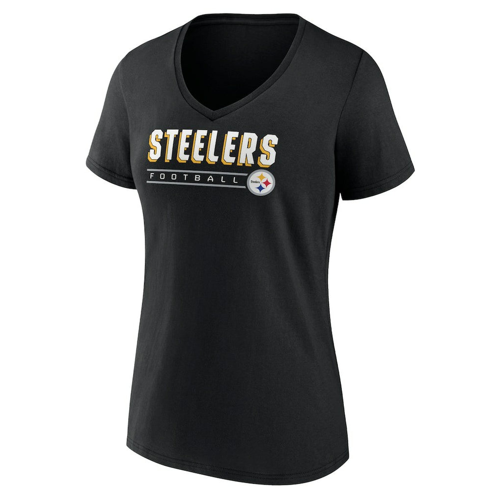 Women's Primary Play V-Neck T-Shirt - Pittsburgh Steelers T-shirts