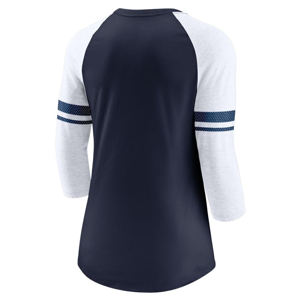Women's Fashion 3/4-Sleeve Lightweight Raglan Fashion T-Shirt - Tennessee Titans T-shirts