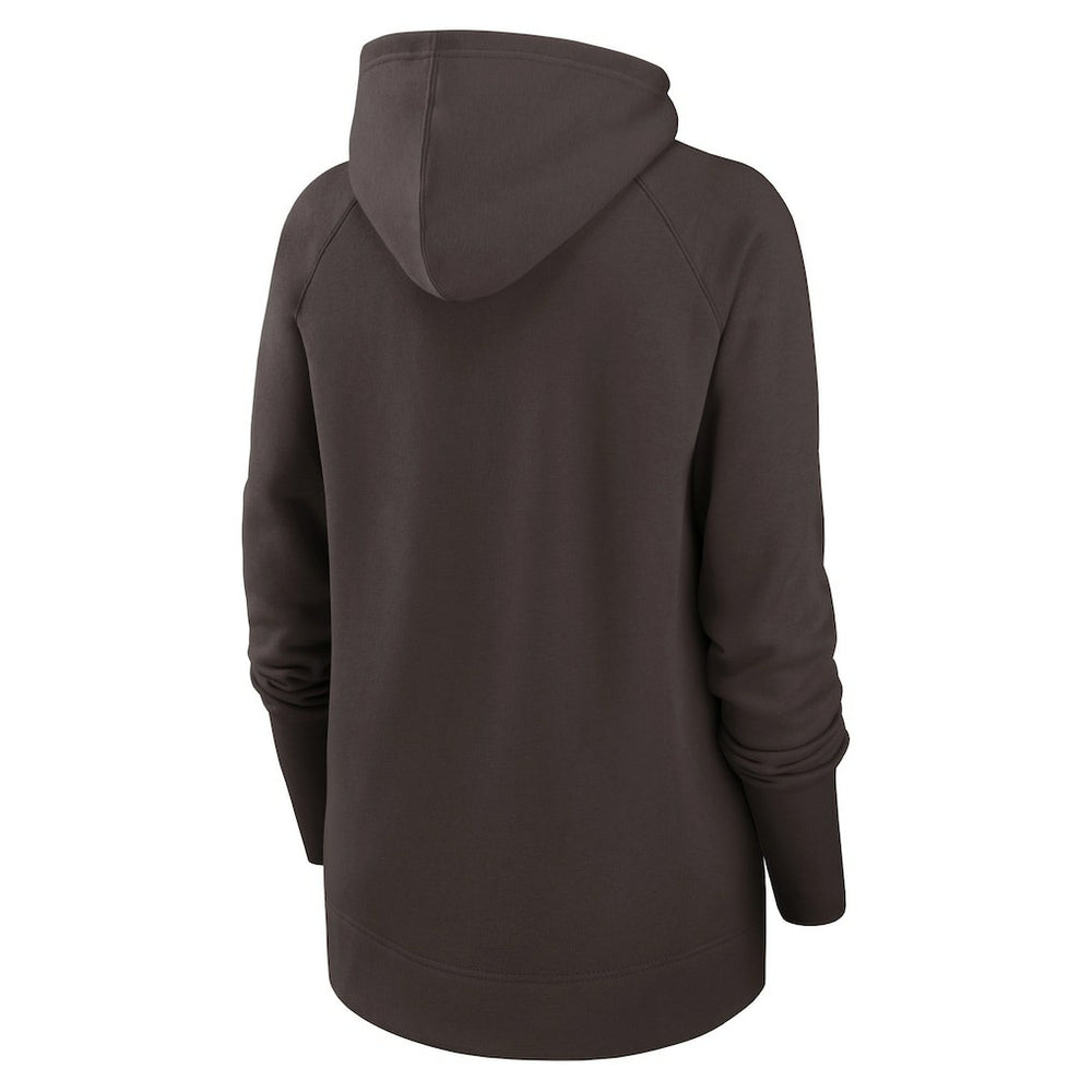 Women's Asymmetrical Raglan Full-Zip Hoodie - Cleveland Browns Hoodies