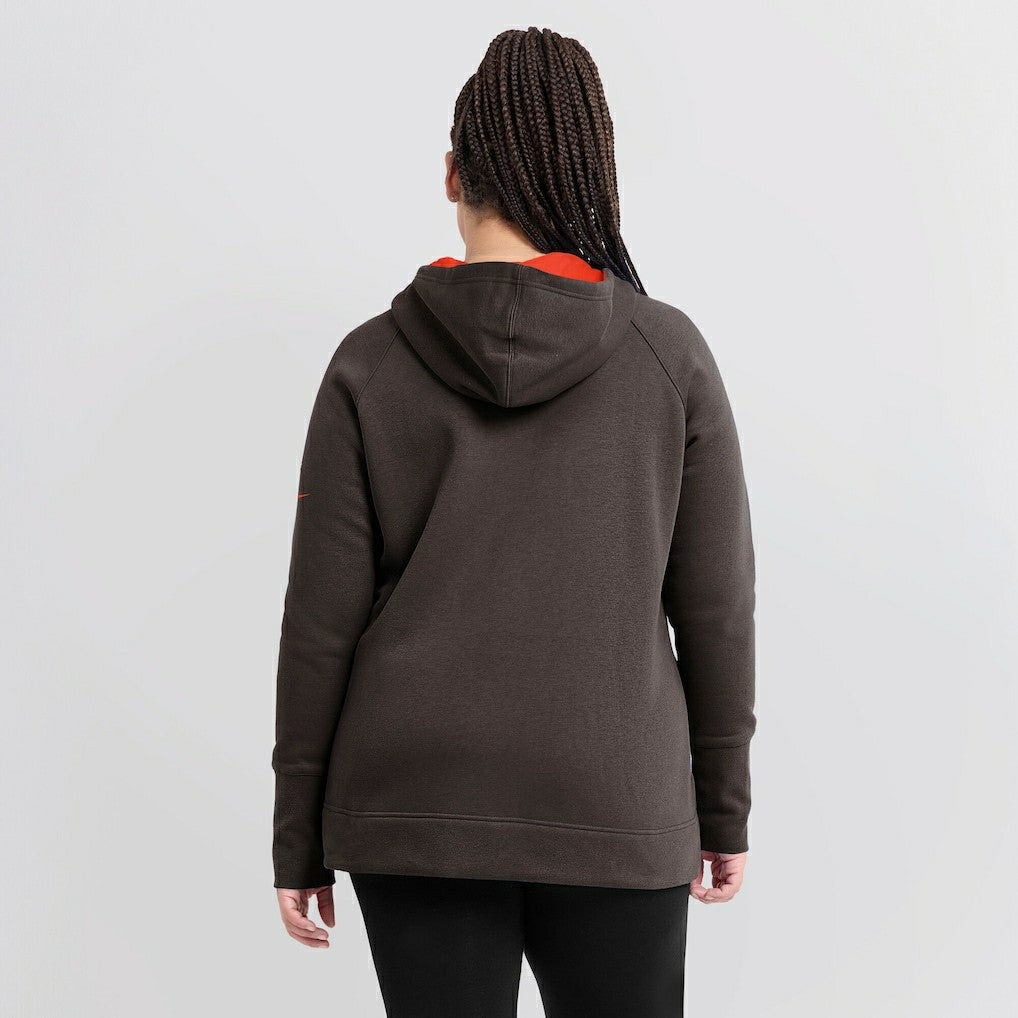 Women's Asymmetrical Raglan Full-Zip Hoodie - Cleveland Browns Hoodies