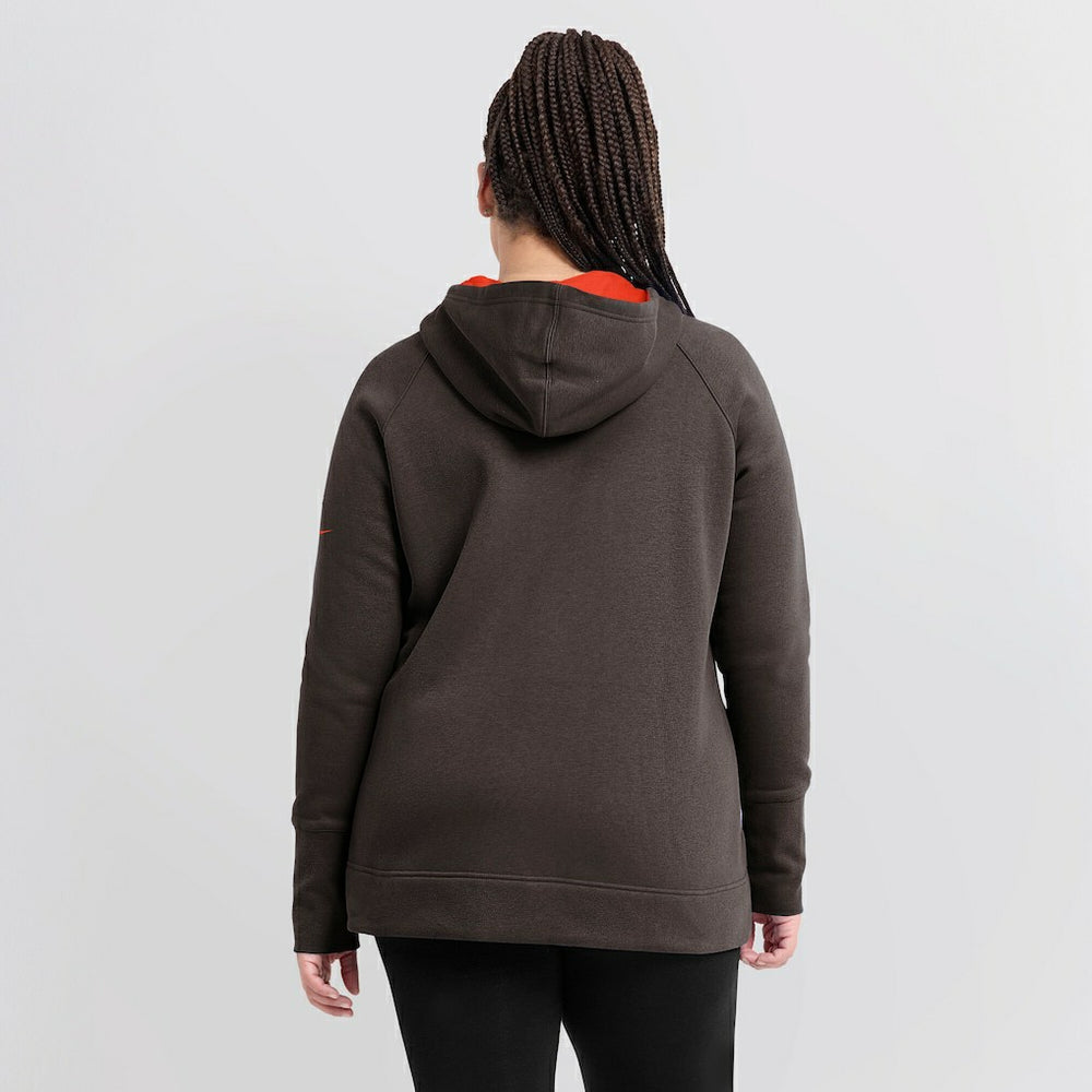 Women's Asymmetrical Raglan Full-Zip Hoodie - Cleveland Browns Hoodies