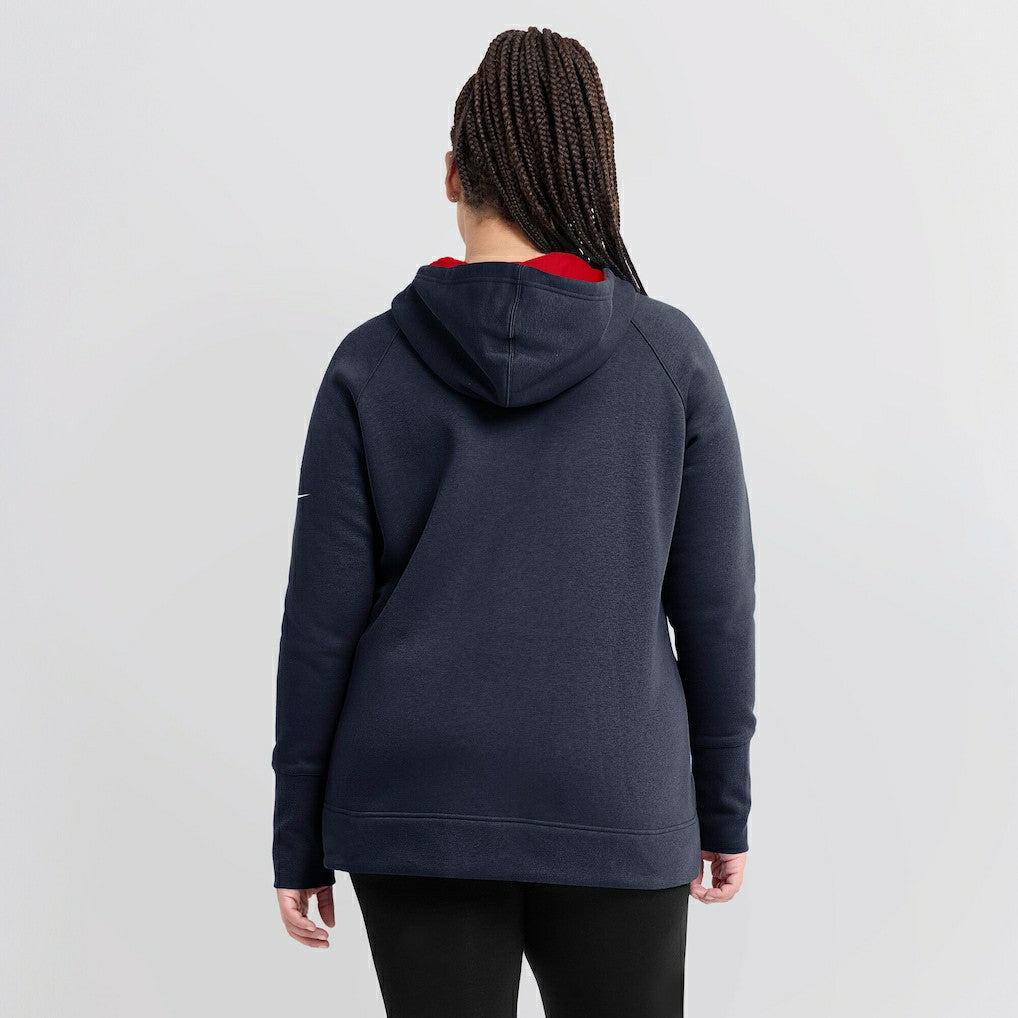 Women's Asymmetrical Raglan Full-Zip Hoodie - New England Patriots Hoodies