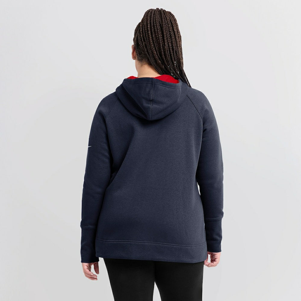 Women's Asymmetrical Raglan Full-Zip Hoodie - New England Patriots Hoodies