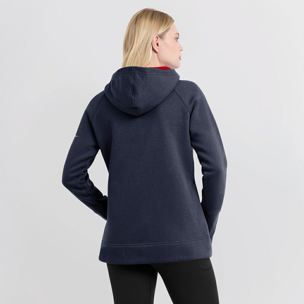 Women's Asymmetrical Raglan Full-Zip Hoodie - New England Patriots Hoodies