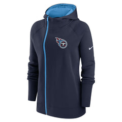 Women's Asymmetrical Raglan Full-Zip Hoodie - Tennessee Titans Hoodies