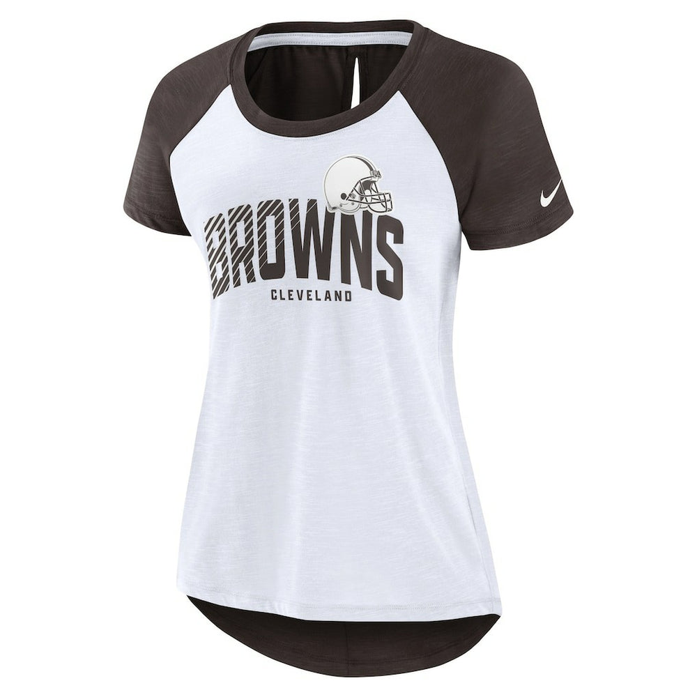 Women's Back Slit Lightweight Fashion T-Shirt - Cleveland Browns T-shirts