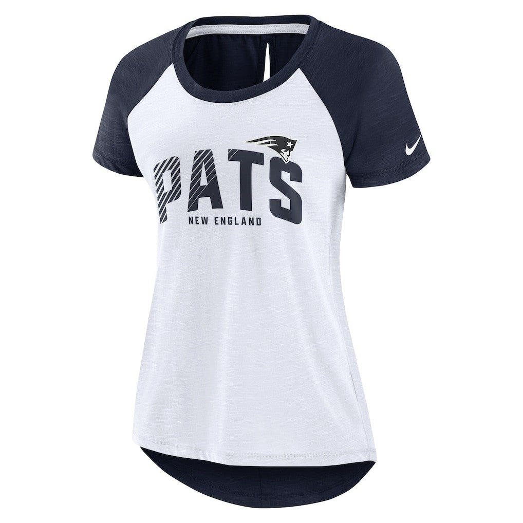Women's Back Slit Lightweight Fashion T-Shirt - New England Patriots T-shirts
