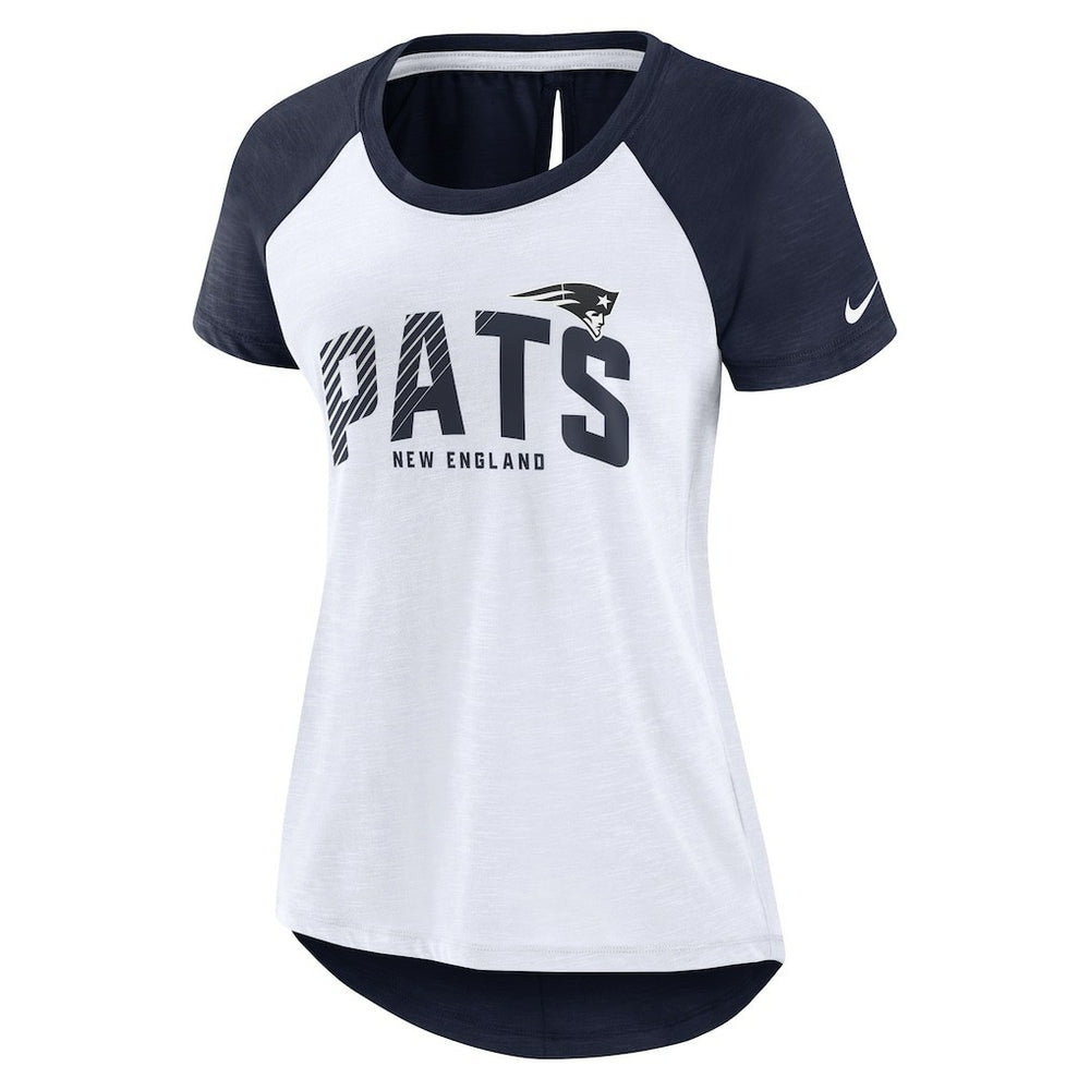 Women's Back Slit Lightweight Fashion T-Shirt - New England Patriots T-shirts