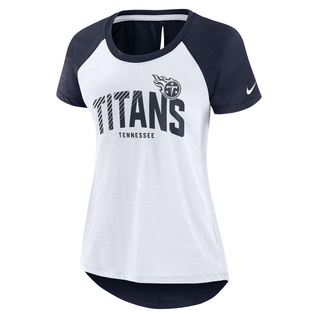 Women's Back Slit Lightweight Fashion T-Shirt - Tennessee Titans T-shirts