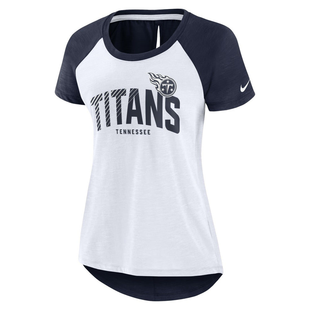 Women's Back Slit Lightweight Fashion T-Shirt - Tennessee Titans T-shirts