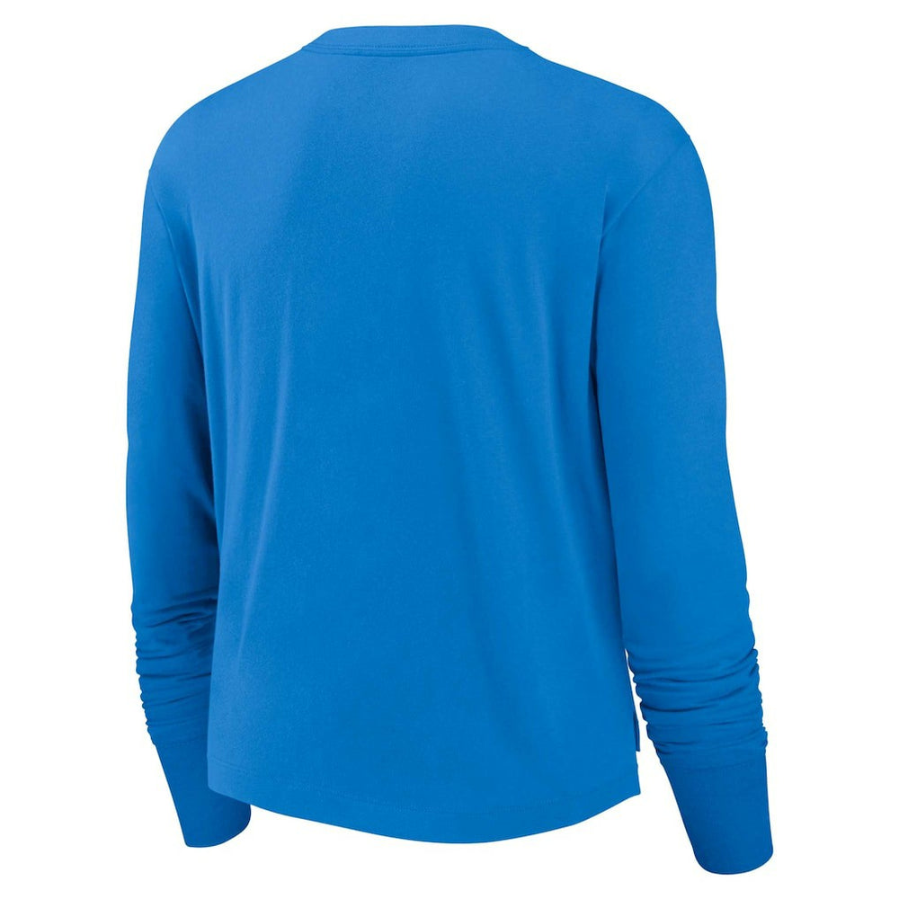 Women's Modest Crop Performance Long Sleeve T-Shirt - Los Angeles Chargers T-shirts