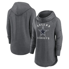 Women's Raglan Funnel Neck Pullover Hoodie - Dallas Cowboys Hoodies