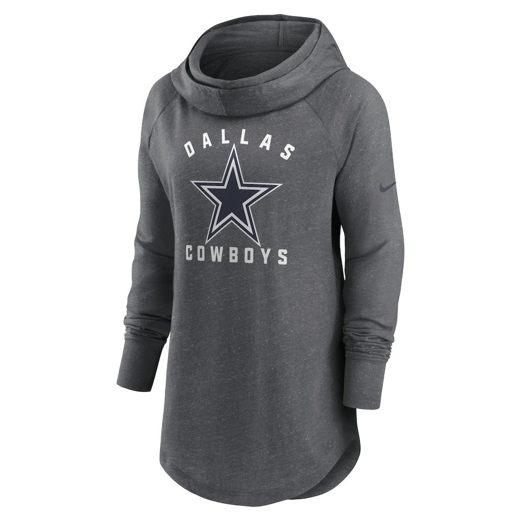 Women's Raglan Funnel Neck Pullover Hoodie - Dallas Cowboys Hoodies