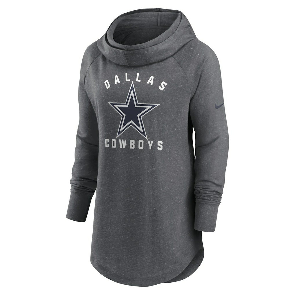 Women's Raglan Funnel Neck Pullover Hoodie - Dallas Cowboys Hoodies