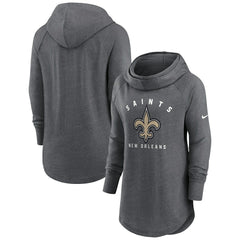 Women's Raglan Funnel Neck Pullover Hoodie - New Orleans Saints Hoodies