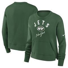 Women's High Hip Fleece Pullover Sweatshirt - New York Jets Pullover