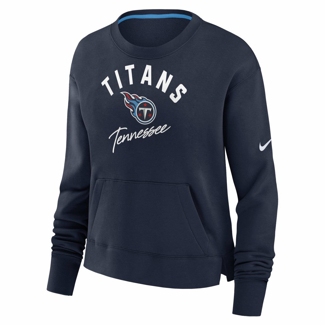 Women's High Hip Fleece Pullover Sweatshirt - Tennessee Titans Pullover
