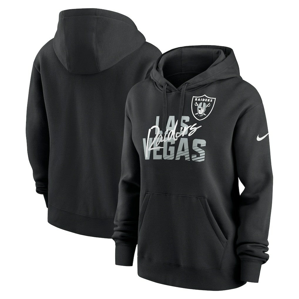Women's Wordmark Club Fleece Pullover Hoodie - Las Vegas Raiders Hoodies