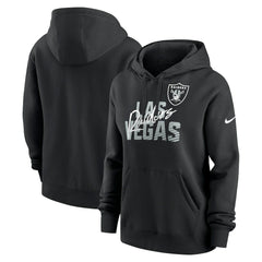 Women's Wordmark Club Fleece Pullover Hoodie - Las Vegas Raiders Hoodies