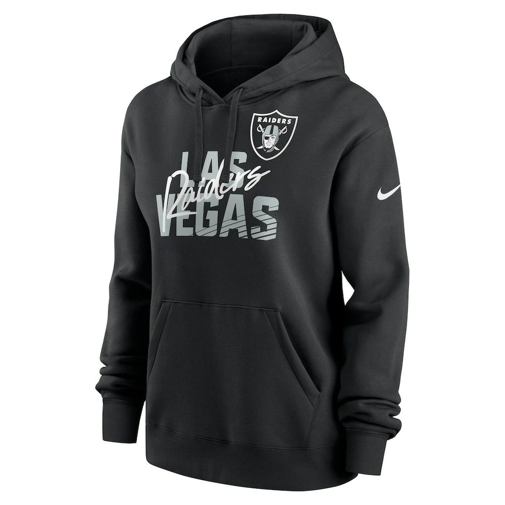 Women's Wordmark Club Fleece Pullover Hoodie - Las Vegas Raiders Hoodies