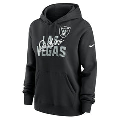 Women's Wordmark Club Fleece Pullover Hoodie - Las Vegas Raiders Hoodies