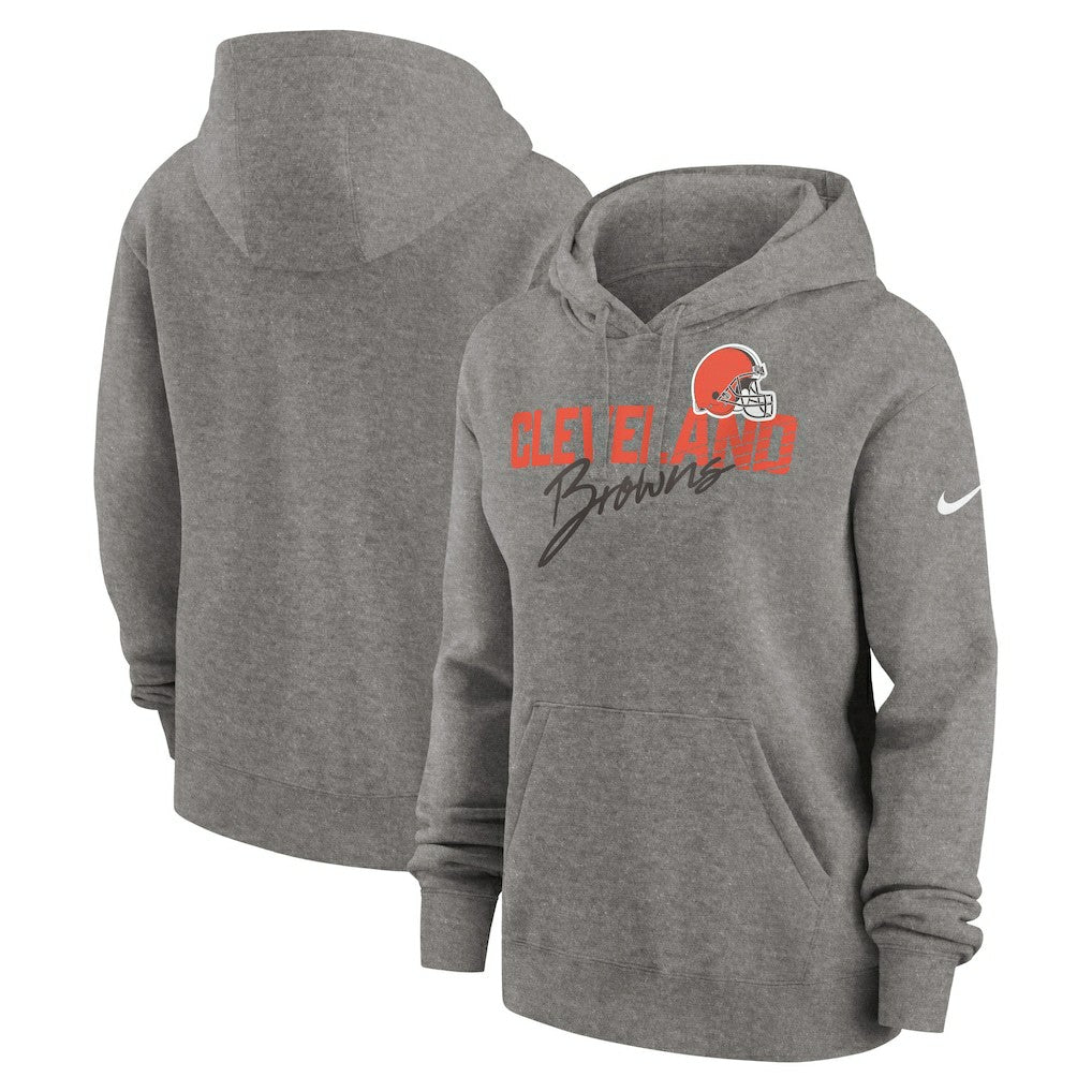 Women's Wordmark Club Fleece Pullover Hoodie - Cleveland Browns Hoodies