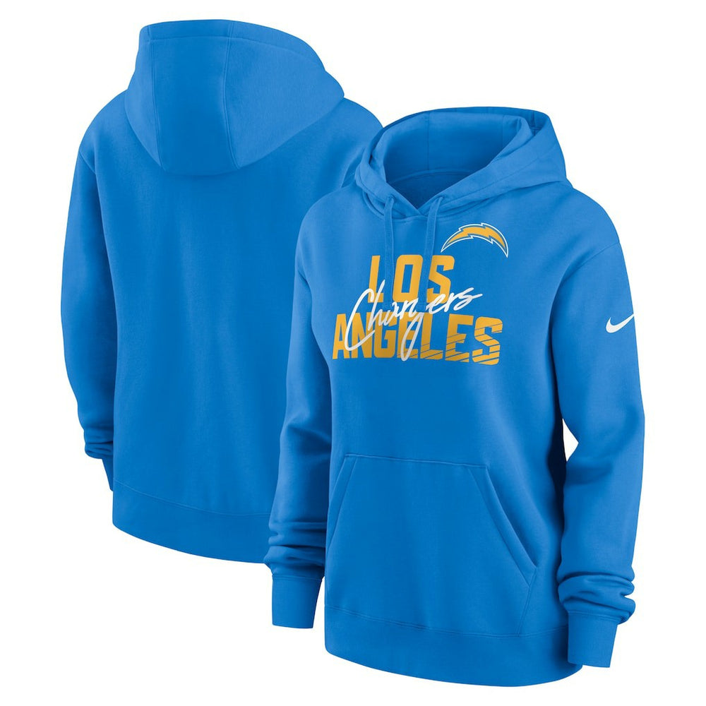 Women's Wordmark Club Fleece Pullover Hoodie - Los Angeles Chargers Hoodies