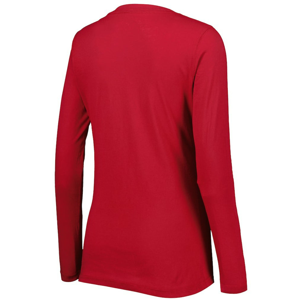 G-III 4Her by Carl Banks Women's Post Season Long Sleeve V-Neck T-Shirt - Arizona Cardinals T-shirts