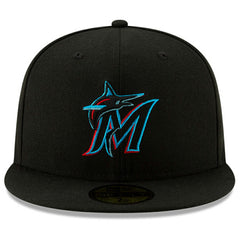 Black Miami Marlins New Era 2024 Jackie Robinson Day 59FIFTY Fitted Hat