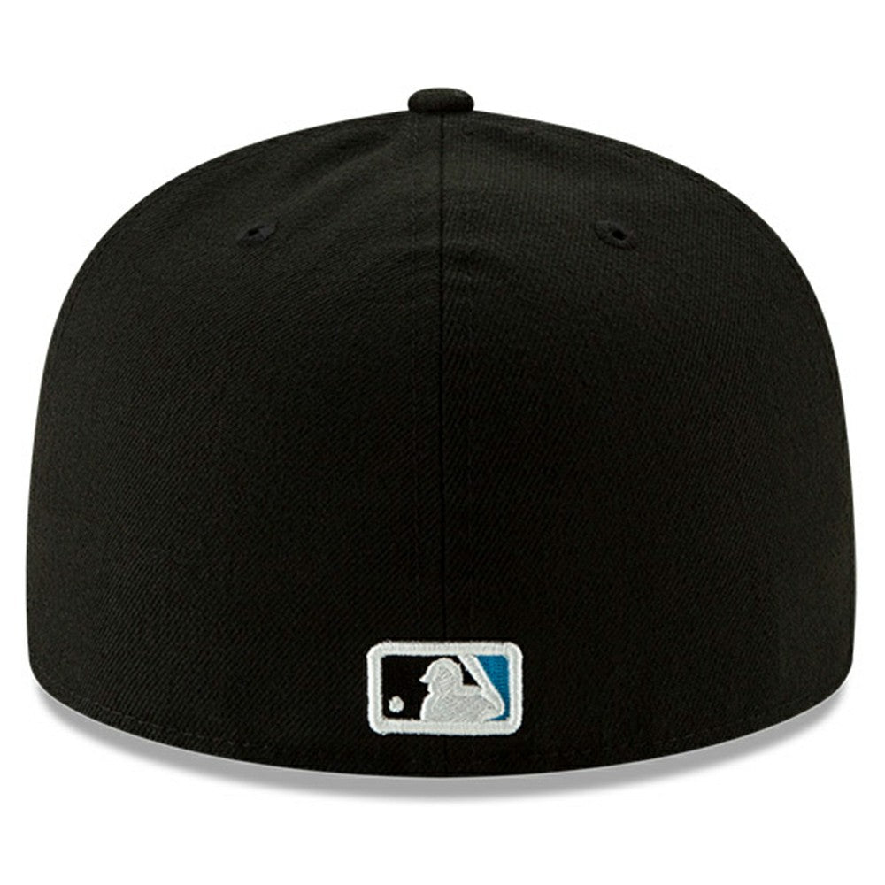 Black Miami Marlins New Era 2024 Jackie Robinson Day 59FIFTY Fitted Hat