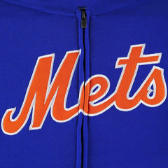 Royal New York Mets Youth Wordmark Full-Zip Fleece Hoodie