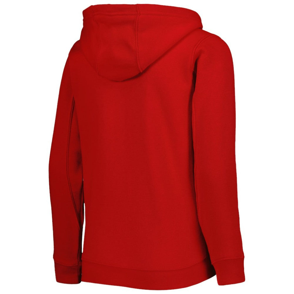 Red Washington Nationals Youth Wordmark Full-Zip Fleece Hoodie