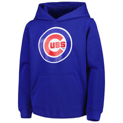 Royal Chicago Cubs Youth Team Primary Logo Pullover Hoodie