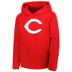 Red Cincinnati Reds Youth Team Primary Logo Pullover Hoodie