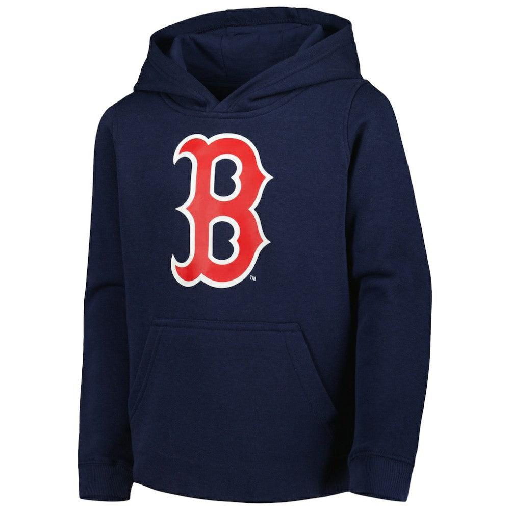 Navy Boston Red Sox Youth Team Primary Logo Pullover Hoodie