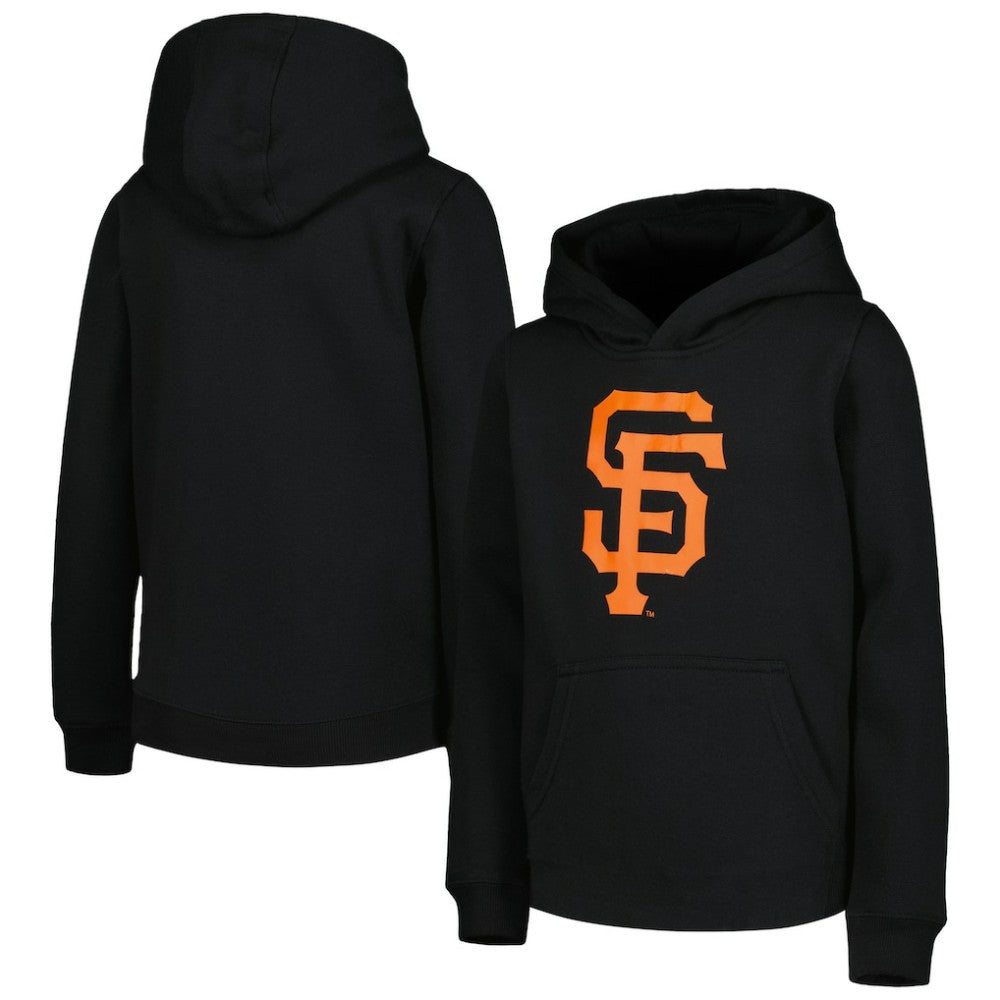 Black San Francisco Giants Youth Team Primary Logo Pullover Hoodie