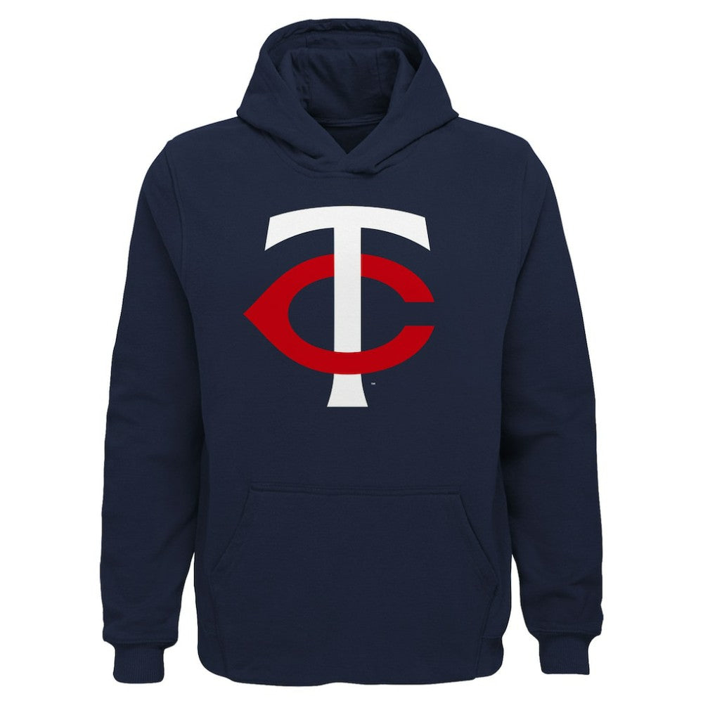 Navy Minnesota Twins Youth Team Primary Logo Pullover Hoodie